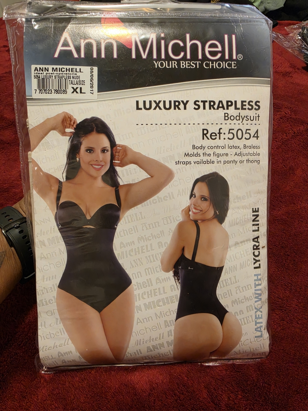 Ann Michell Luxury Strapless Bodysuit XL